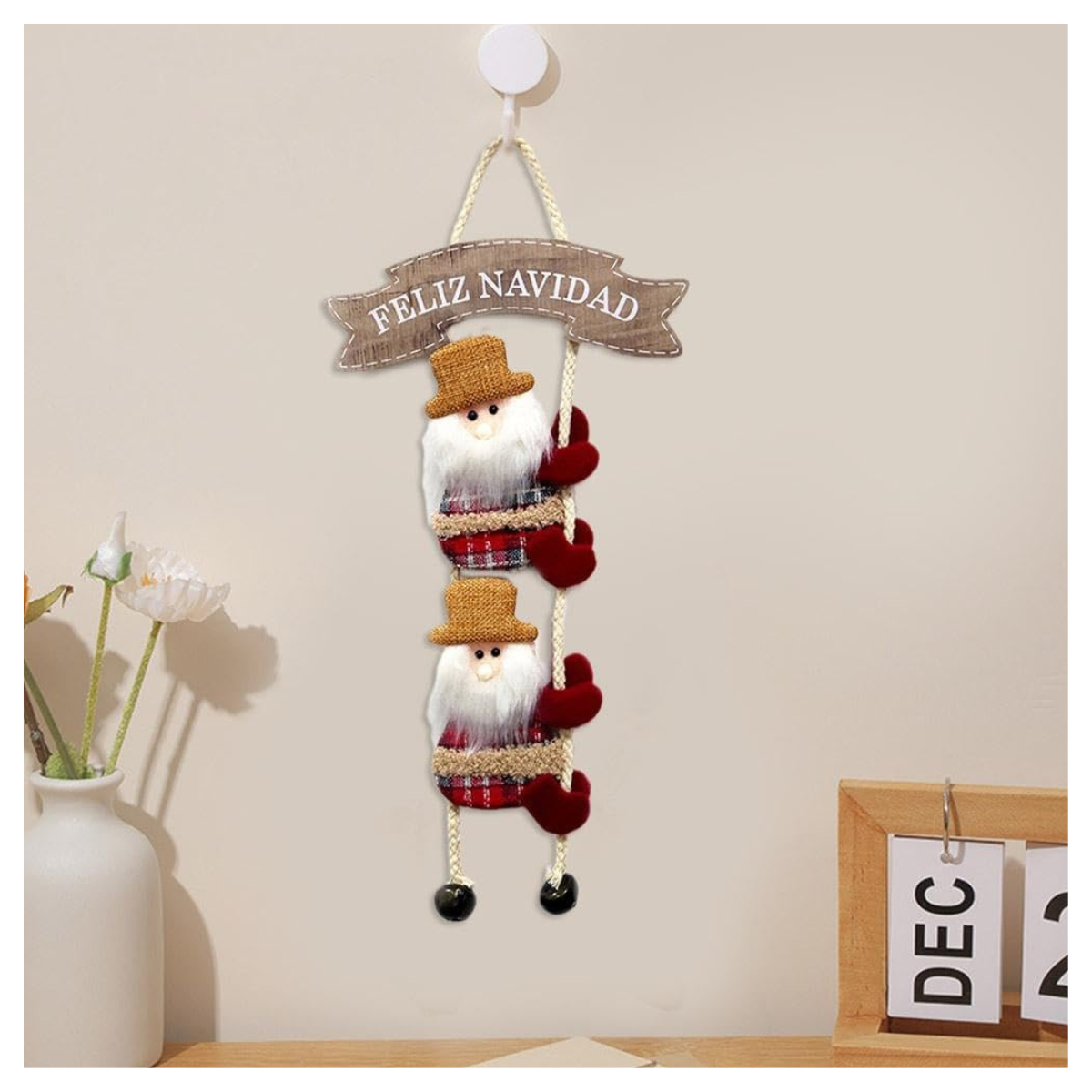 8 Adornos dobles colgante para Navidad