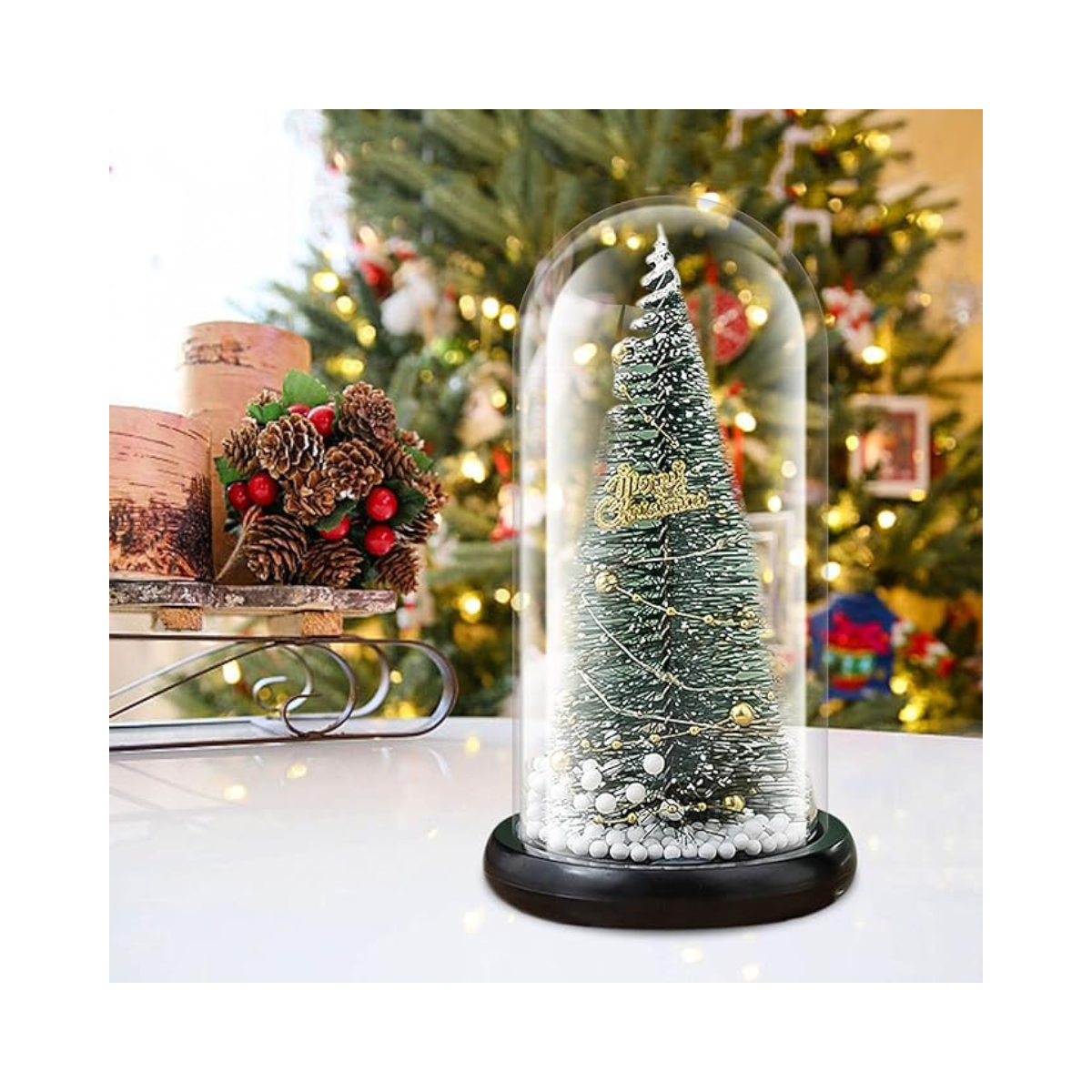 Árbol de Navidad en Cúpula de Cristal