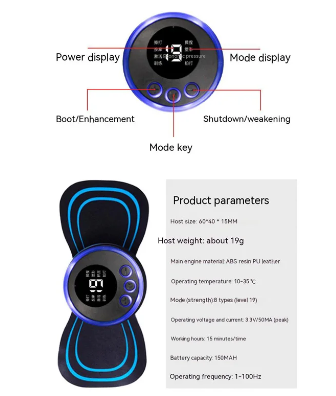 Mini Masajeador Electrico Estimulador