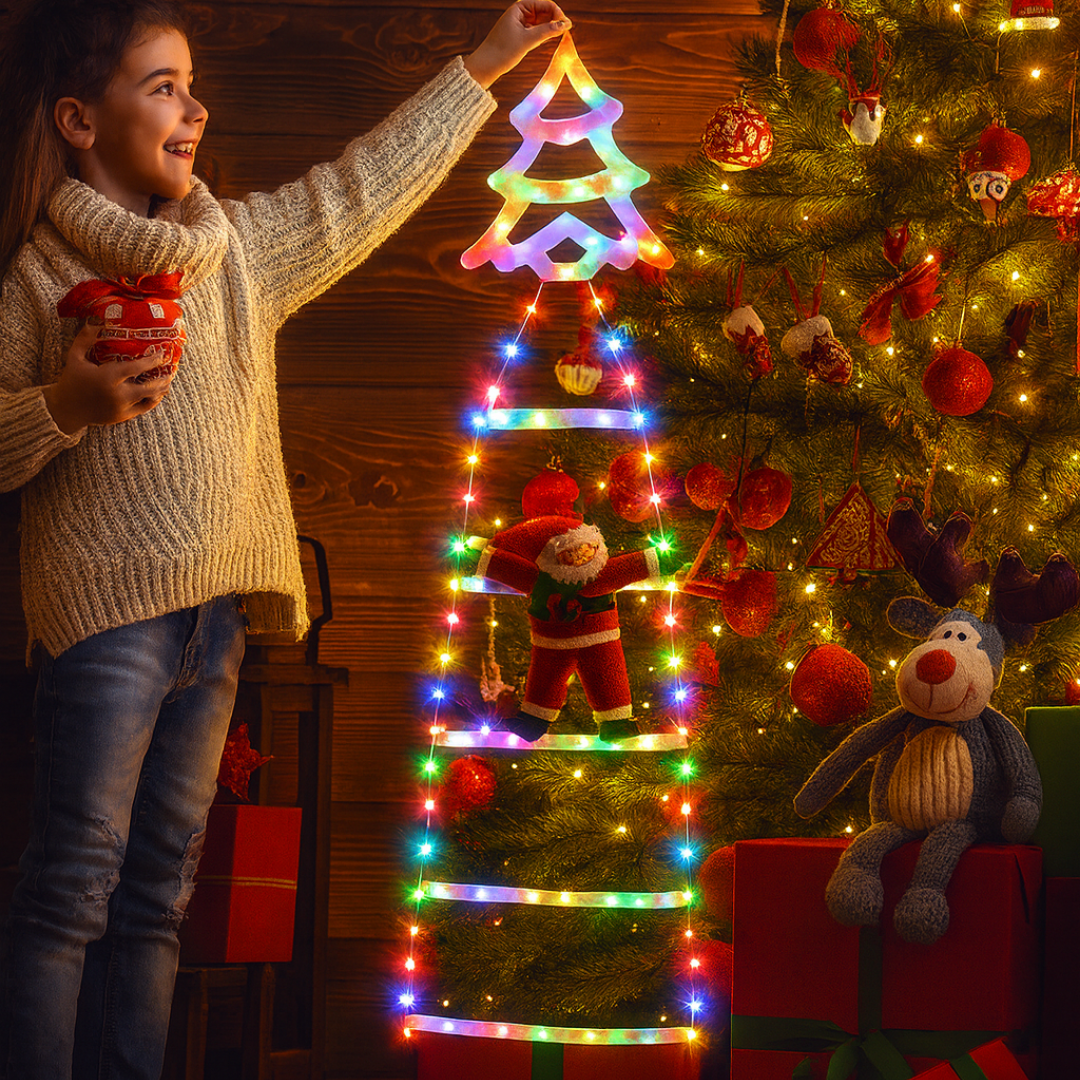 Luces Navideñas Colgantes Santa Claus Es